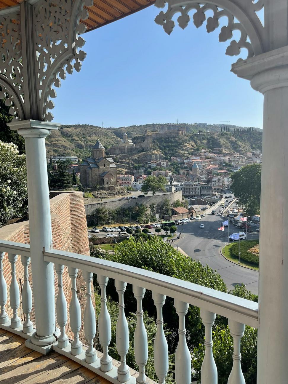 Penthouse balcony view